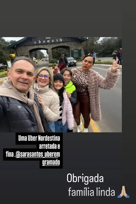 Família visitando Gramado
